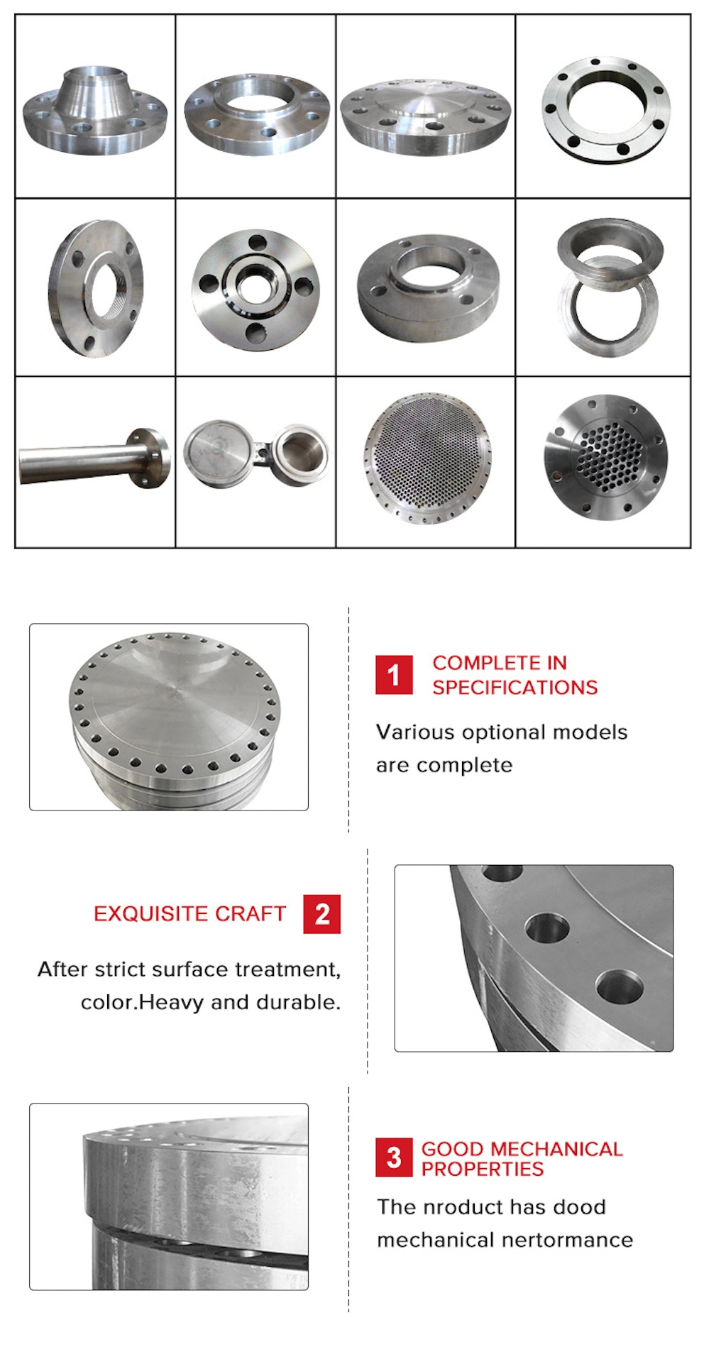 Welding Neck Flange Stainless Steel Pipe Fitting Flange